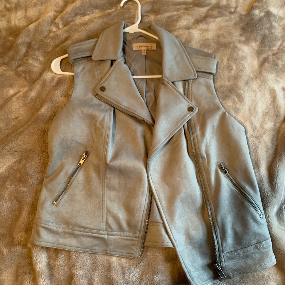 Grey Velvet Philosophy Vest